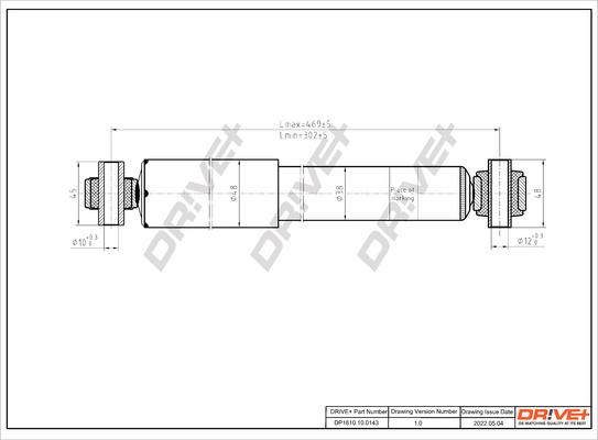 Dr!ve+ DP1610.10.0143 - Амортизатор autospares.lv