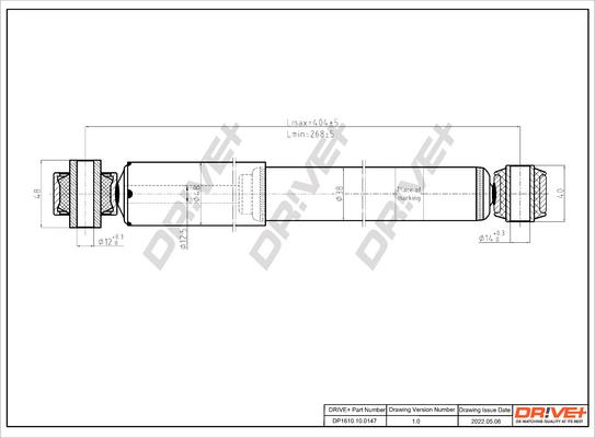 Dr!ve+ DP1610.10.0147 - Амортизатор autospares.lv