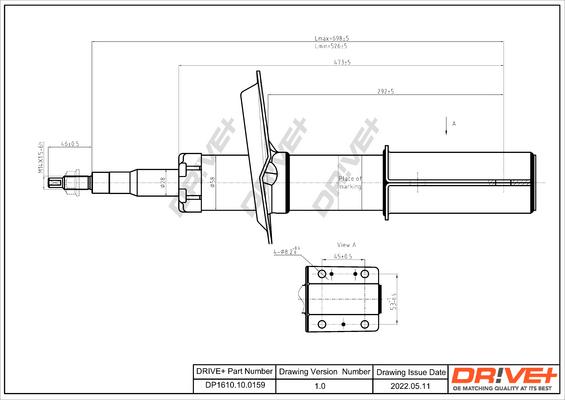 Dr!ve+ DP1610.10.0159 - Амортизатор autospares.lv