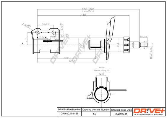 Dr!ve+ DP1610.10.0156 - Амортизатор autospares.lv