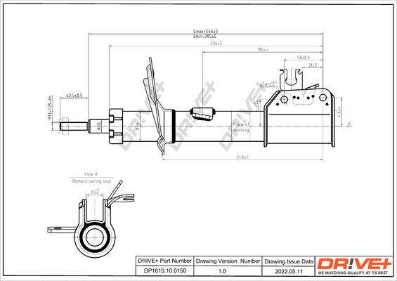 Dr!ve+ DP1610.10.0150 - Амортизатор autospares.lv