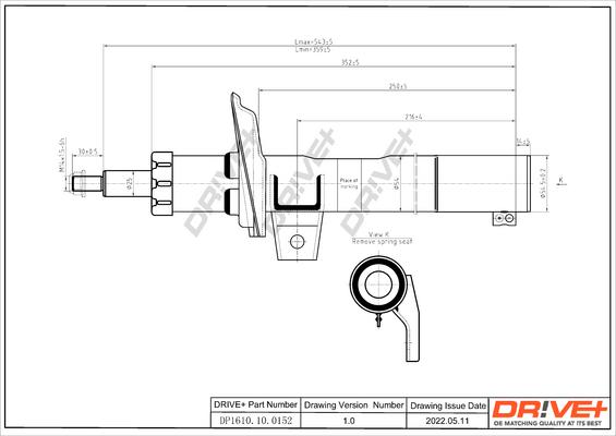 Dr!ve+ DP1610.10.0152 - Амортизатор autospares.lv