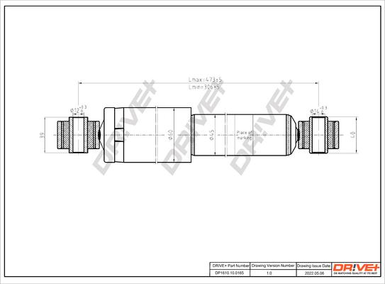 Dr!ve+ DP1610.10.0165 - Амортизатор autospares.lv