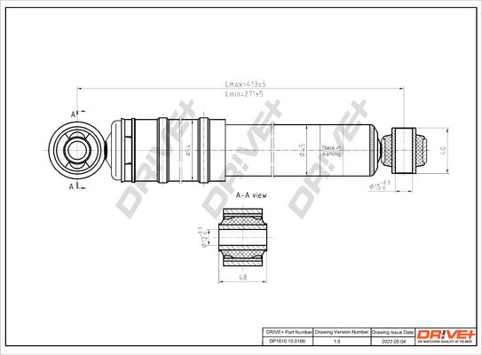 Dr!ve+ DP1610.10.0166 - Амортизатор autospares.lv