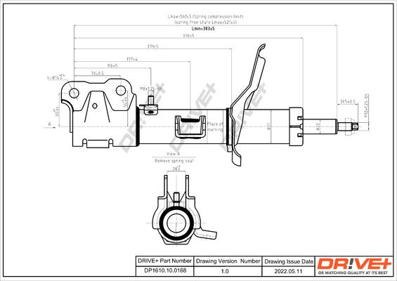 Dr!ve+ DP1610.10.0168 - Амортизатор autospares.lv