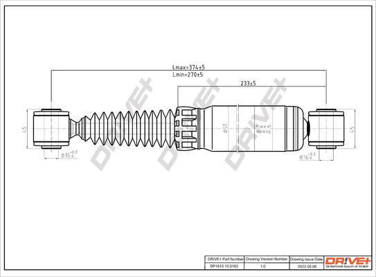 Dr!ve+ DP1610.10.0163 - Амортизатор autospares.lv