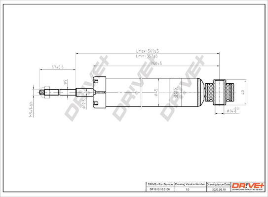 Dr!ve+ DP1610.10.0106 - Амортизатор autospares.lv