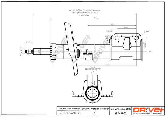 Dr!ve+ DP1610.10.0116 - Амортизатор autospares.lv