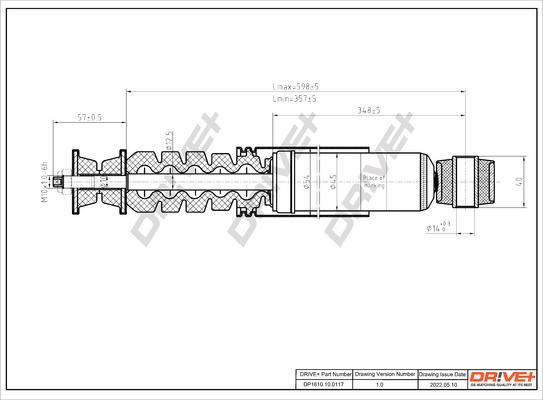 Dr!ve+ DP1610.10.0117 - Амортизатор autospares.lv