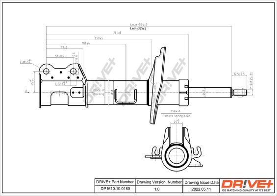 Dr!ve+ DP1610.10.0180 - Амортизатор autospares.lv