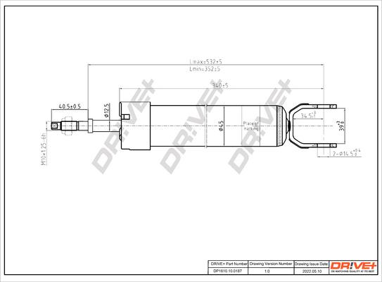 Dr!ve+ DP1610.10.0187 - Амортизатор autospares.lv