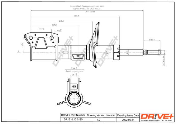 Dr!ve+ DP1610.10.0135 - Амортизатор autospares.lv