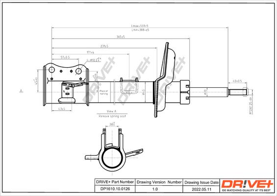 Dr!ve+ DP1610.10.0126 - Амортизатор autospares.lv