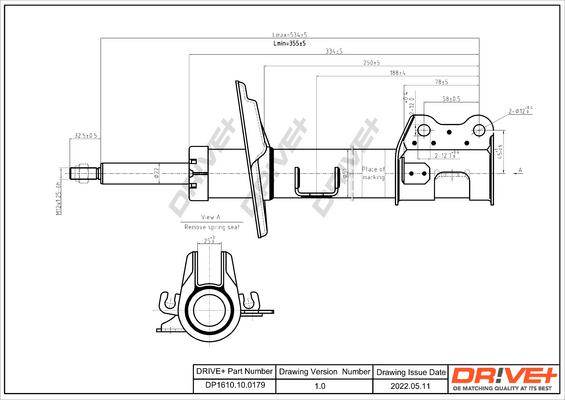 Dr!ve+ DP1610.10.0179 - Амортизатор autospares.lv