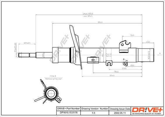 Dr!ve+ DP1610.10.0176 - Амортизатор autospares.lv