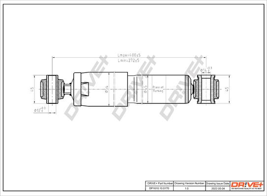 Dr!ve+ DP1610.10.0170 - Амортизатор autospares.lv