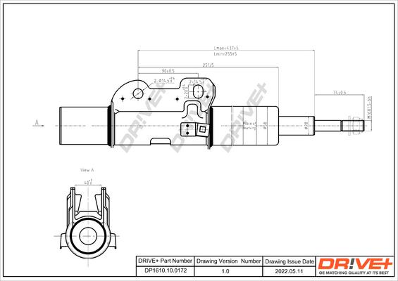 Dr!ve+ DP1610.10.0172 - Амортизатор autospares.lv