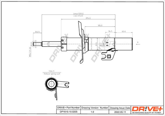 Dr!ve+ DP1610.10.0205 - Амортизатор autospares.lv