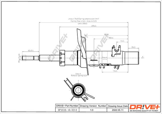 Dr!ve+ DP1610.10.0214 - Амортизатор autospares.lv