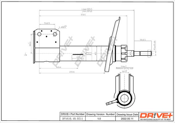 Dr!ve+ DP1610.10.0211 - Амортизатор autospares.lv