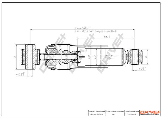 Dr!ve+ DP1610.10.0213 - Амортизатор autospares.lv