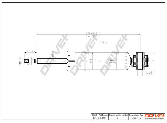 Dr!ve+ DP1610.10.0222 - Амортизатор autospares.lv