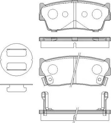 Dr!ve+ DP1010.10.0332 - Тормозные колодки, дисковые, комплект autospares.lv