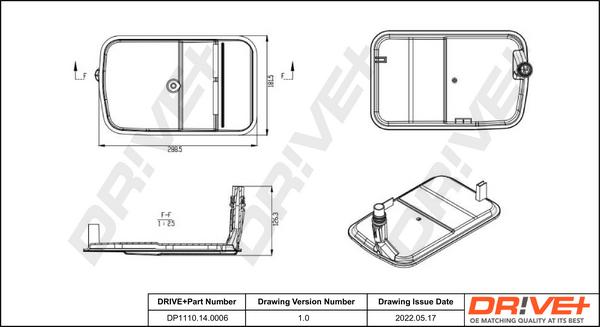 Dr!ve+ DP1110.14.0006 - Гидрофильтр, автоматическая коробка передач autospares.lv