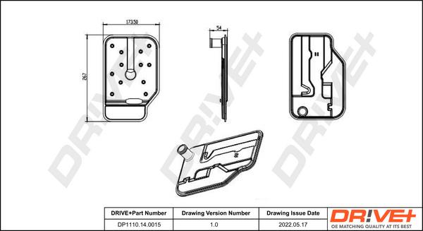 Dr!ve+ DP1110.14.0015 - Гидрофильтр, автоматическая коробка передач autospares.lv