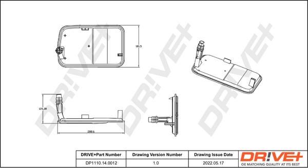 Dr!ve+ DP1110.14.0012 - Гидрофильтр, автоматическая коробка передач autospares.lv