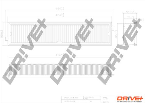 Dr!ve+ DP1110.10.0134 - Воздушный фильтр, двигатель autospares.lv