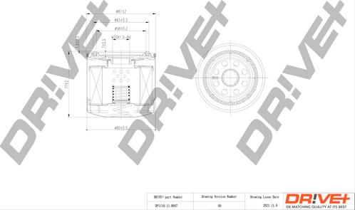 Dr!ve+ DP1110.11.0047 - Масляный фильтр autospares.lv