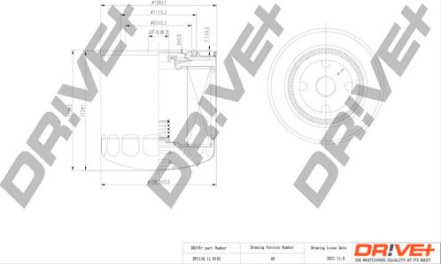 Dr!ve+ DP1110.11.0142 - Масляный фильтр autospares.lv