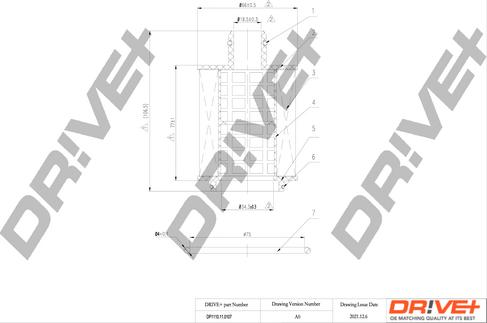 Dr!ve+ DP1110.11.0107 - Масляный фильтр autospares.lv