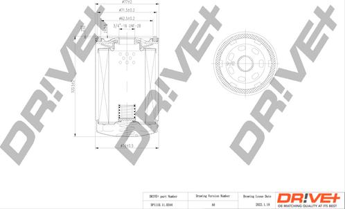 Dr!ve+ DP1110.11.0344 - Масляный фильтр autospares.lv