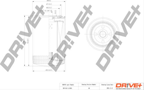 Dr!ve+ DP1110.11.0321 - Масляный фильтр autospares.lv