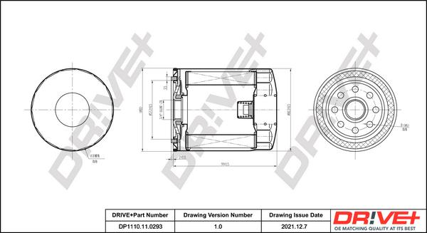 Dr!ve+ DP1110.11.0293 - Масляный фильтр autospares.lv