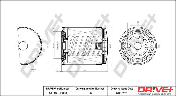 Dr!ve+ DP1110.11.0292 - Масляный фильтр autospares.lv