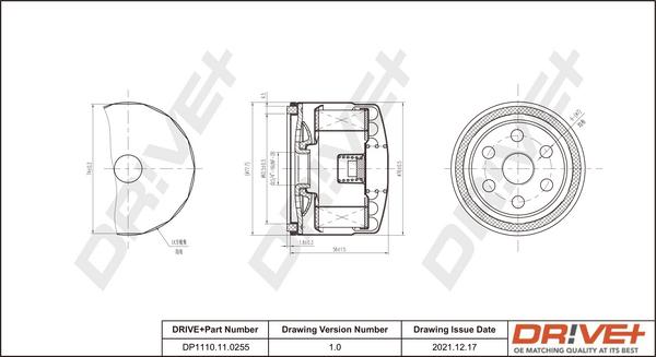 Dr!ve+ DP1110.11.0255 - Масляный фильтр autospares.lv