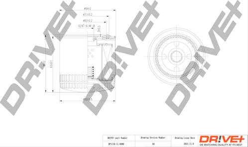 Dr!ve+ DP1110.11.0289 - Масляный фильтр autospares.lv