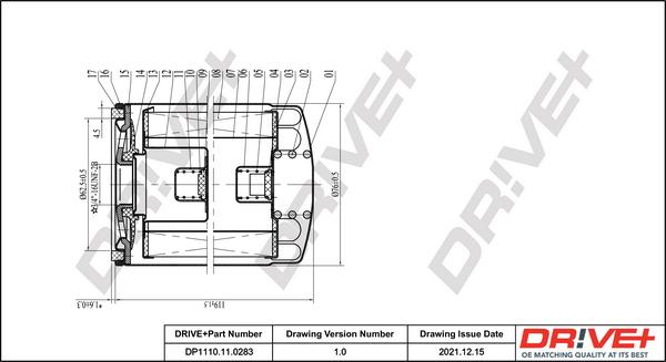 Dr!ve+ DP1110.11.0283 - Масляный фильтр autospares.lv