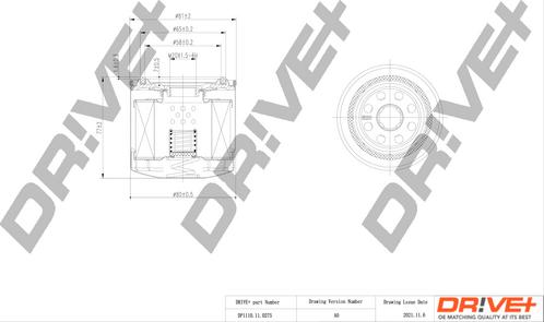 Dr!ve+ DP1110.11.0275 - Масляный фильтр autospares.lv