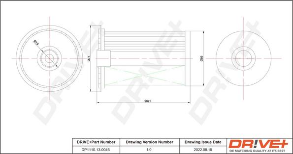 Dr!ve+ DP1110.13.0046 - Топливный фильтр autospares.lv