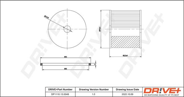 Dr!ve+ DP1110.13.0048 - Топливный фильтр autospares.lv