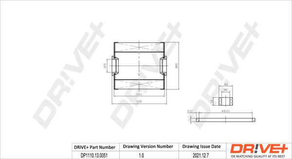 Dr!ve+ DP1110.13.0051 - Топливный фильтр autospares.lv