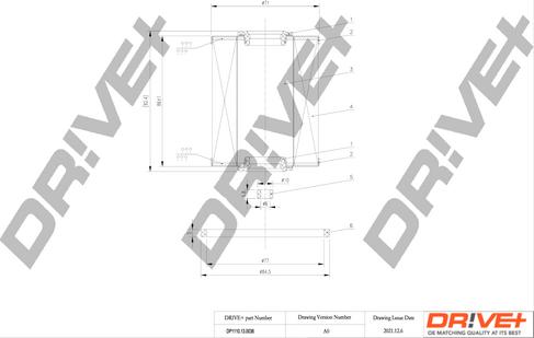 Dr!ve+ DP1110.13.0036 - Топливный фильтр autospares.lv