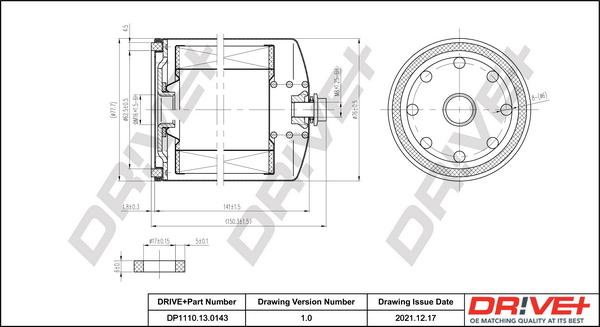 Dr!ve+ DP1110.13.0143 - Топливный фильтр autospares.lv