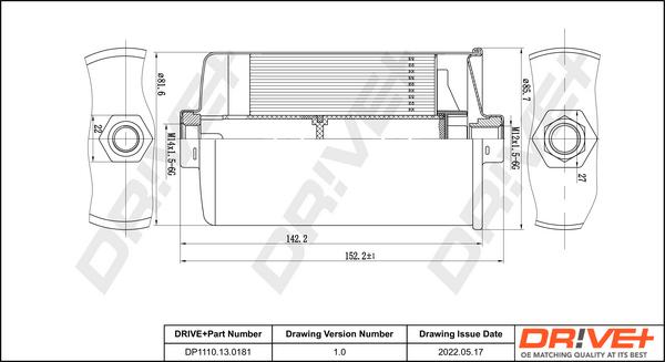 Dr!ve+ DP1110.13.0181 - Топливный фильтр autospares.lv