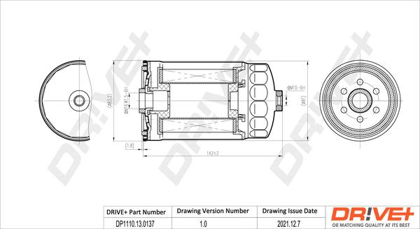 Dr!ve+ DP1110.13.0137 - Топливный фильтр autospares.lv