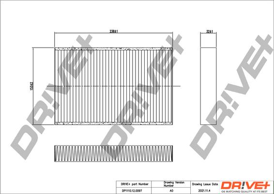 Dr!ve+ DP1110.12.0097 - Фильтр воздуха в салоне autospares.lv